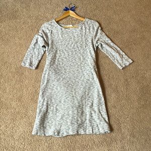 Loft lounge dress. Size: Small. Color: gray and white. Style: Long-sleeved
